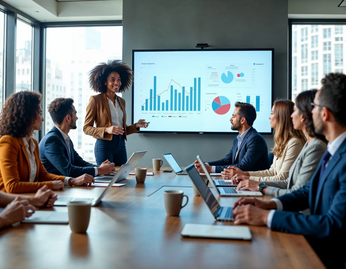 Equipe de consultores em reunião